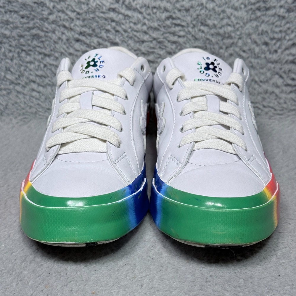Converse Golf Le Fleur x One Star Ox Rainbow Womens Size 7.5 Sneaker Shoes White - Picture 2 of 9